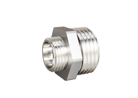 LD Pride. Brass nickel-plated adapter nipple | M/M DN 25x15