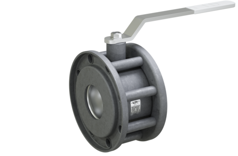 LD Swift. Shut-off zinc-plated full bore ball valve with Lever handle | DN 100 PN 16 | Interflanged Carbon steel | GOST