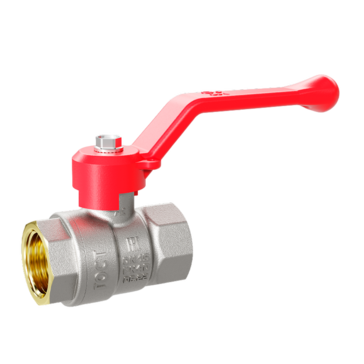 LD Pride. Brass ball valve | Female/Female DN 40 PN 25 | Lever handle (Red)