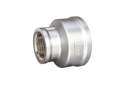 LD Pride. Brass nickel-plated reduced socket | F/F DN 25x15