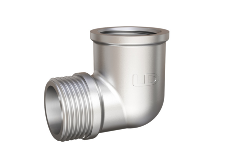 LD Pride. Brass nickel-plated elbow | F/M DN 25