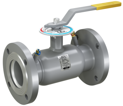 LD Energy Regula. Control fully-welded reduced bore ball valve with Lever handle | Flange/Flange DN 80 PN 25 | Carbon steel | GOST