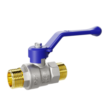 LD Pride. Brass ball valve | Male/Male DN 25 PN 40 | T-handle (Blue)