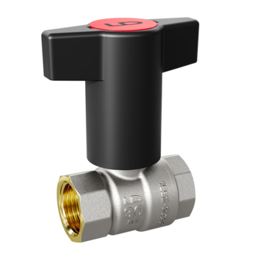 LD Pride. Brass ball valve | Female/Female DN 15 PN 40 | Plastic T-handle