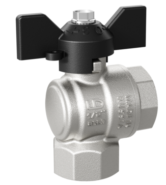 LD Pride. Brass angle ball valve | Female/Female DN 15 PN 40 | T-handle