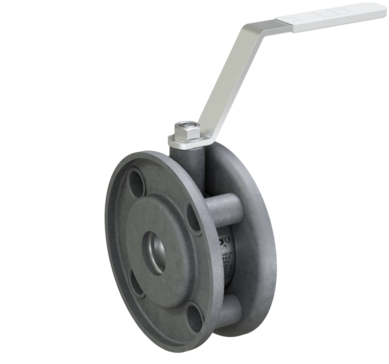 LD Swift. Shut-off zinc-plated full bore ball valve with Lever handle | DN 40 PN 16 | Interflanged Carbon steel | GOST