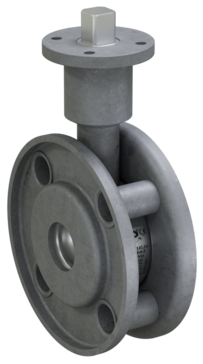 LD Swift. Shut-off zinc-plated full bore ball valve ISO top | Interflanged DN 40 PN 16 | Carbon steel | GOST