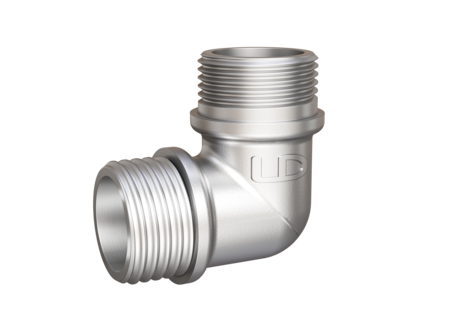 LD Pride. Brass nickel-plated elbow | M/M DN 15