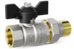 LD Pride. Brass ball valve | Female/Straight union DN 15 PN 40 | T-handle