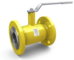 LD GAS. Shut-off fully-welded reduced bore ball valve with Lever handle | Flange/Flange DN 32 PN 40 | Carbon steel | GOST