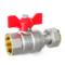 LD Pride. Brass ball valve | Female/Coupling nut DN 20 PN 40 | T-handle (Red) - to order