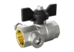 LD Pride. Brass ball valve with drain and air-release | Female/Female DN 15 PN 16 | T-handle